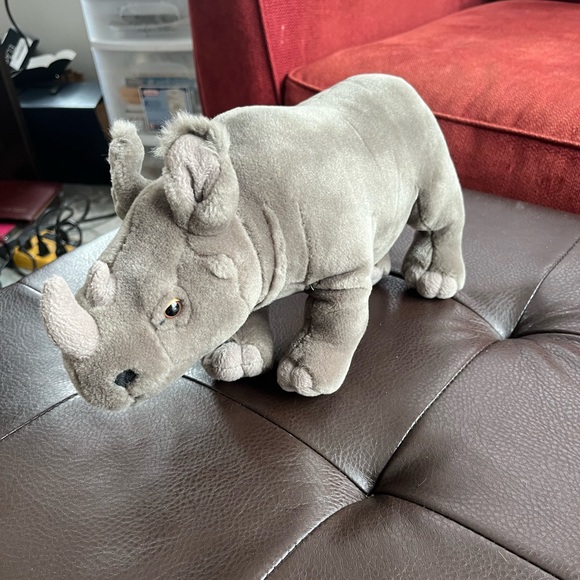 Webkinz Endangered Black African Rhinoceros - Picture 1 of 9